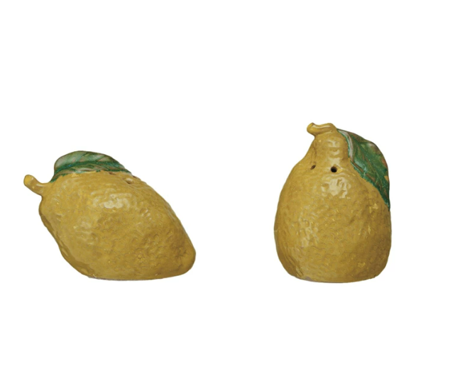 Lemon Hand-Painted Salt & Pepper Shakers