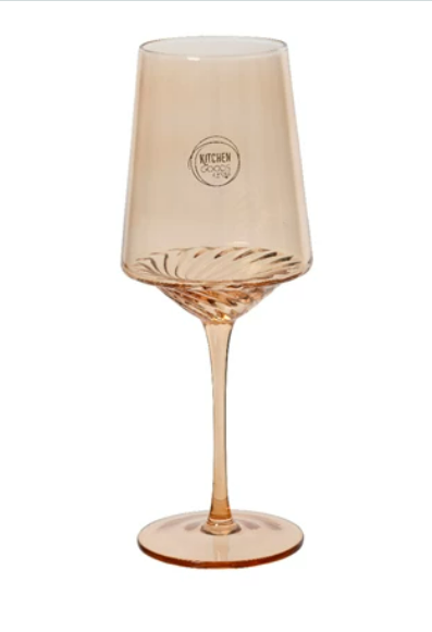 Amber Wine Glass