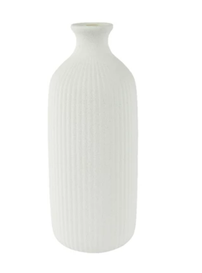 Leah White Vase, 2 sizes