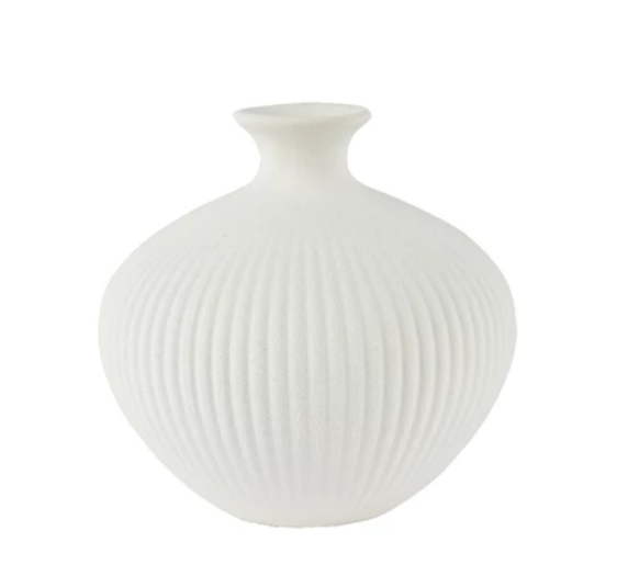 Leah White Vase, 2 sizes