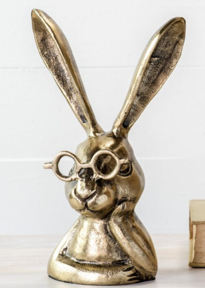 Gold Eyeglass Bunny