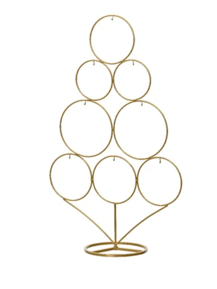 Gold Iron Tree with Circles