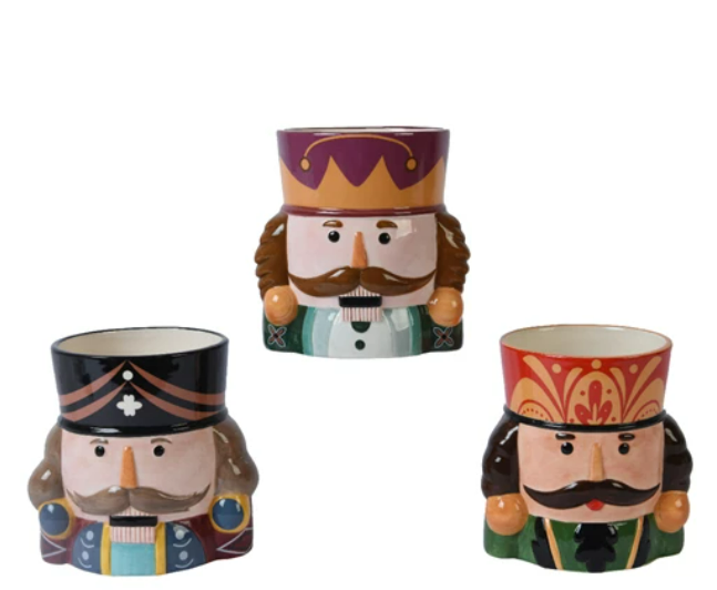 Nutcracker Planter, 3 styles