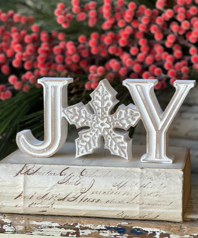 Snowfall Joy Sign