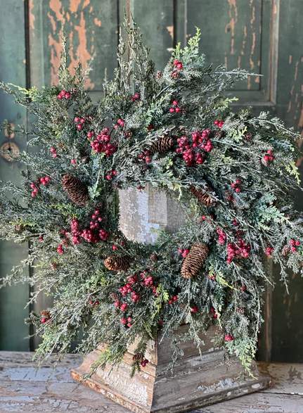 Divinity Berry Cedar Wreath