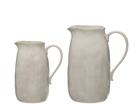 Stoneware Pitcher, 2 sizes