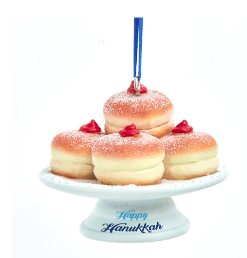 Hanukkah Jelly Donut Ornament