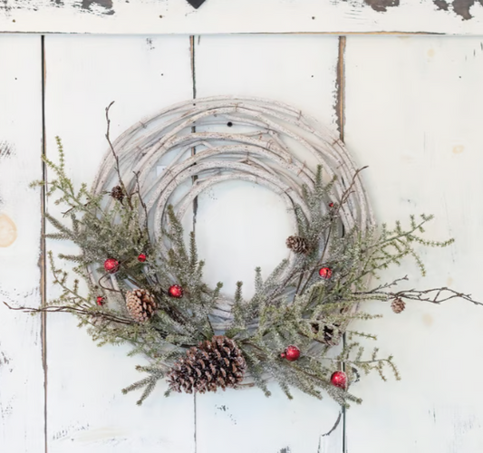Sugared Pine Wreath
