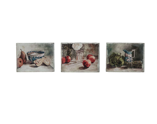 Canvas Wall Décor w/ Still Life, 3 Styles