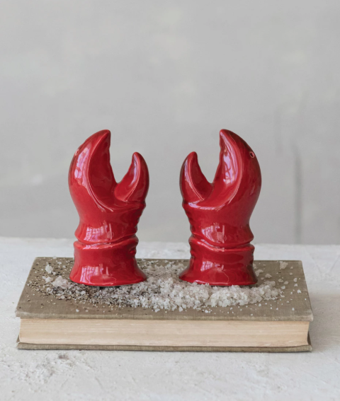 Lobster Claw Salt & Pepper Shakers, Set
