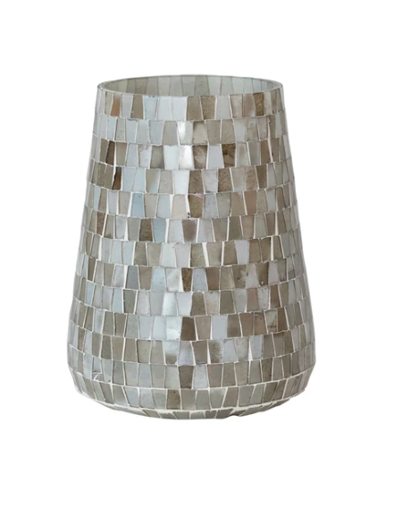 Victoria Glass Mosaic Candle Holder/Vase