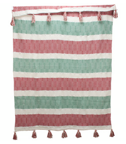 Holiday Stripe Throw