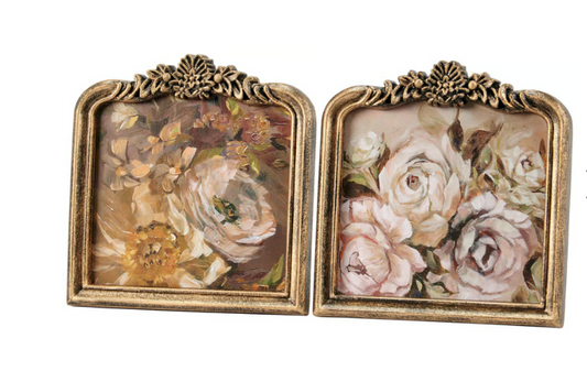 Vintage Floral Framed Art, 2 styles