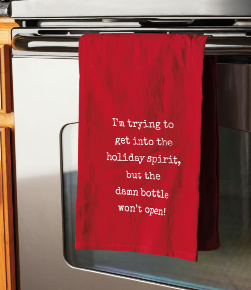Get Into The Holiday Spirit Kitchen Towel