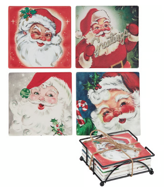 Santa Claus Coaster Set