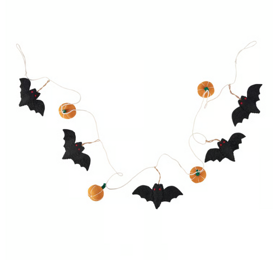 Bats And Pumpkins Garland