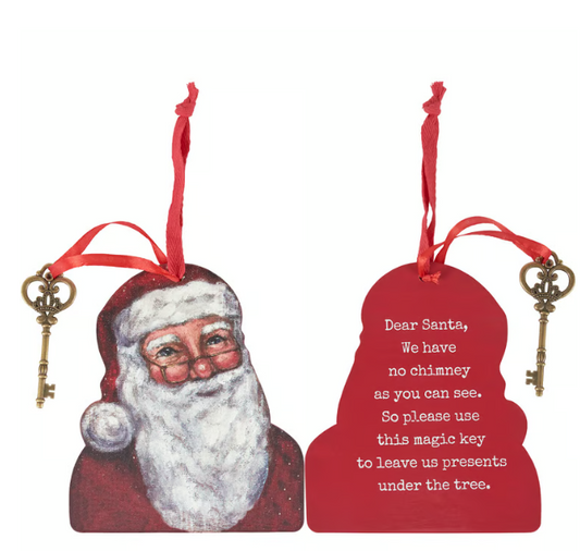 Merry Santa Key Ornament