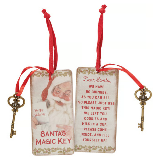 Santa's Magic Key Door Ornament