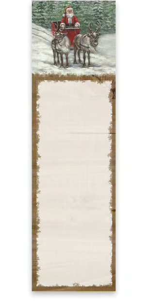 Santa's Sleigh List Pad