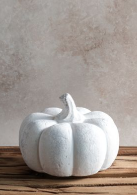 White Terracotta Pumpkin