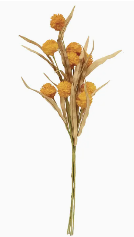 Fall Grass & Billy Ball Spray, Mustard