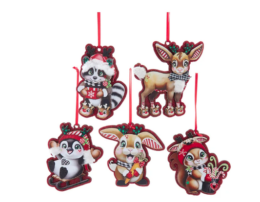 Cutie Animal Ornaments, 5 styles