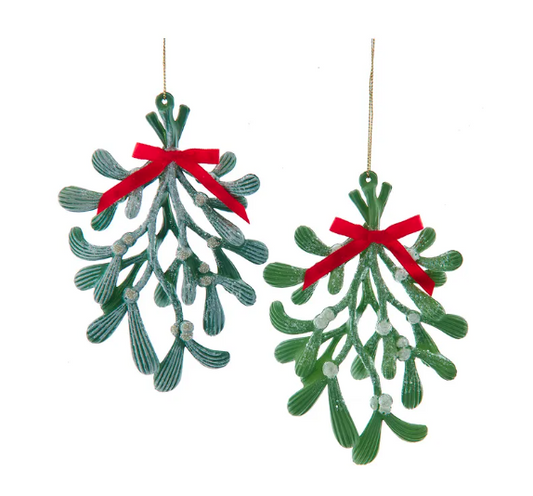 Mistletoe Leaves Ornaments, 2 styles
