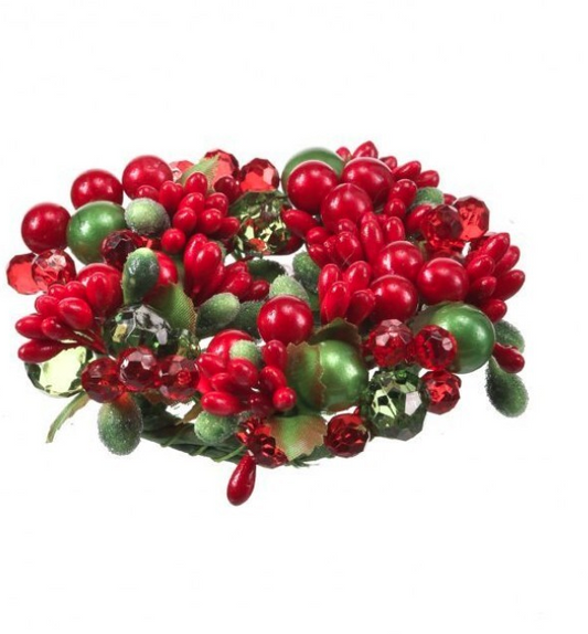 Pearl Berry Jewel Candle Ring Mini