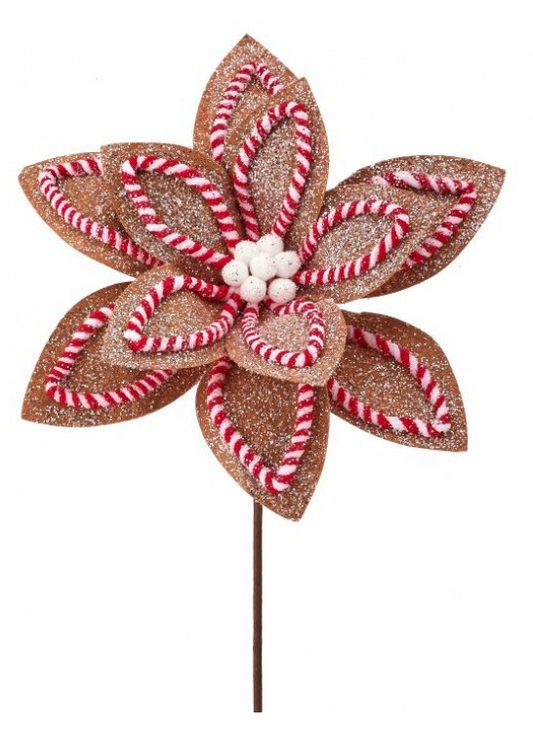 Sugar and Spice Poinsettia Stem, Brown