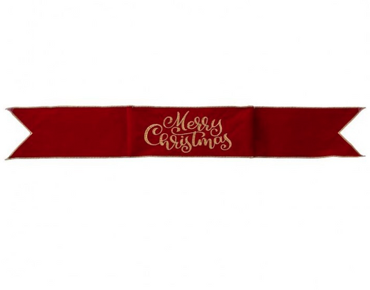 Velvet Merry Christmas Banner