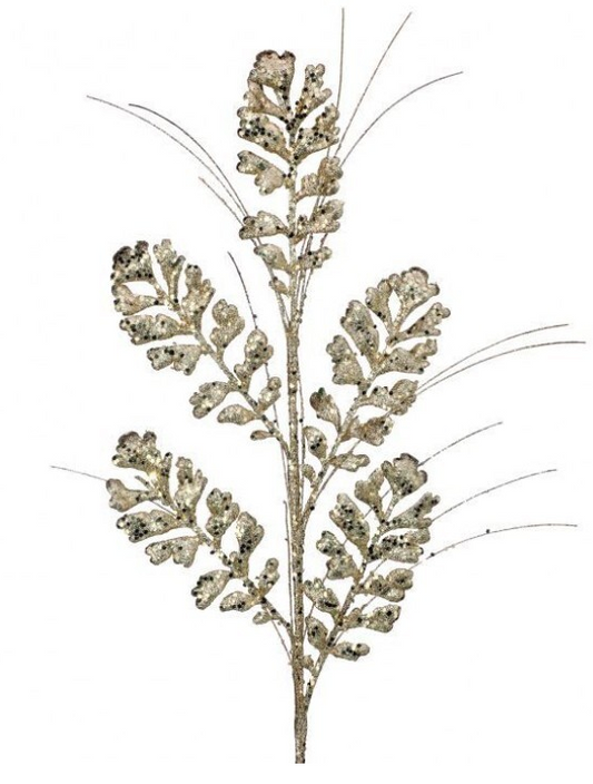 Glitter/Sequin Forest Fern Spray