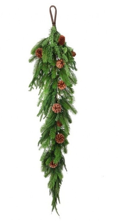 Real Touch Norfolk Spruce Juniper Garland