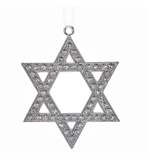 Metal Star Of David Ornament