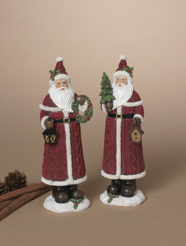 Resin Holiday Santa, 2 styles
