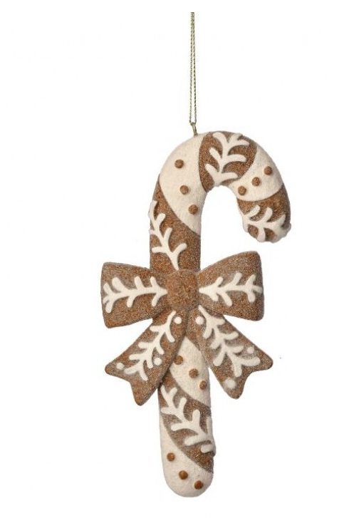 Neutral Candy Cane Ornament
