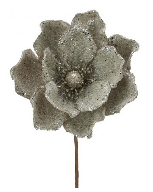 Micro Beaded and Sequin Magnolia Stem