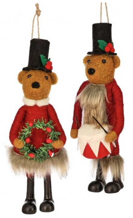 Vintage Bear Ornament, 2 styles