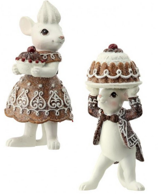 Neutral Mouse Holding Dessert, 2 styles