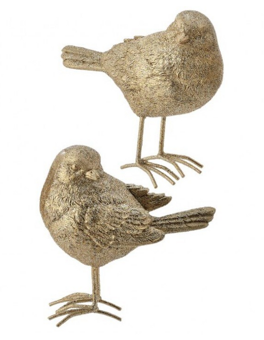 Gold Glitter Birds, 2 styles