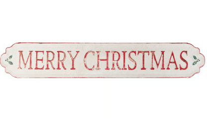 Traditional Merry Christmas Wall Decor