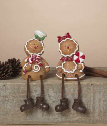 Gingerbread Man Shelf Sitter, 2 styles