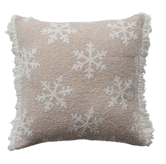 Fabric Jacquard Two-Sided Pillow Fringe