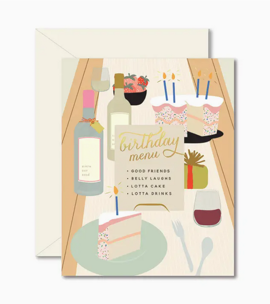 Birthday Tablescape Greeting Card