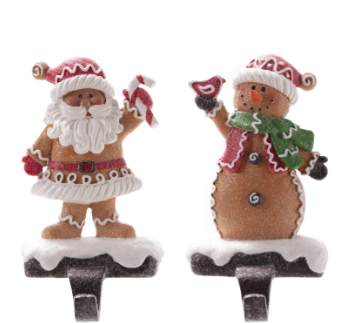 Gingerbread Stocking Holder, 2 styles