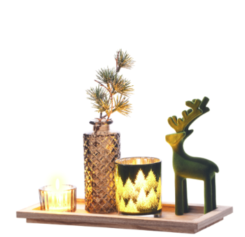 Holiday Tray with Decor