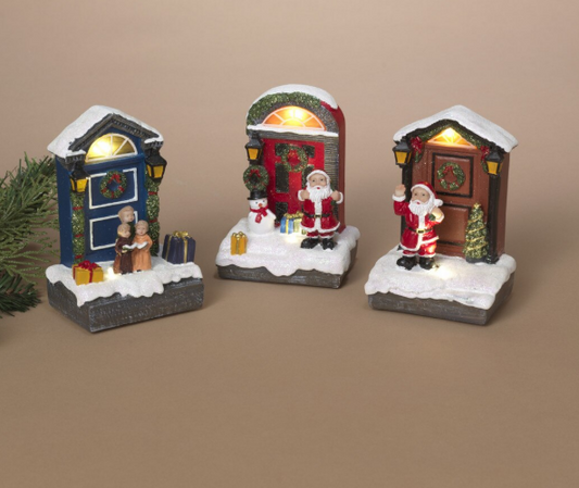 Lighted Holiday Front Door, 3 styles