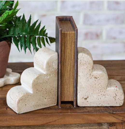 Ariel Scalloped Edge Book End