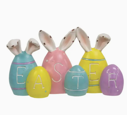 Easter Bunny Ears Resin Sitter