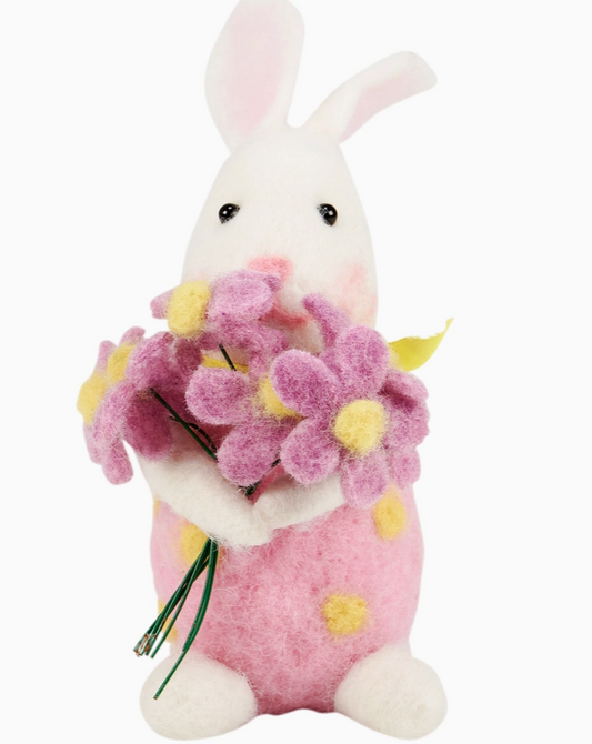 Bunny with Bouquet Critter
