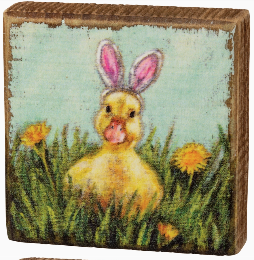 Duckling Ears Block Sign